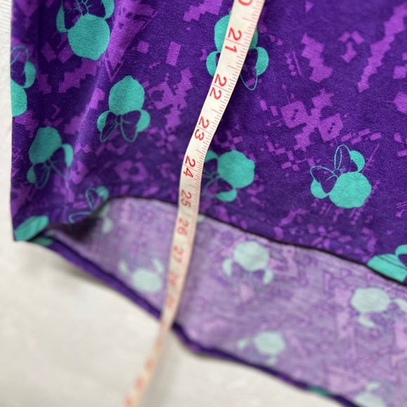 LuLaRoe Disney Minnie purple XXS Irma - Picture 4 of 5